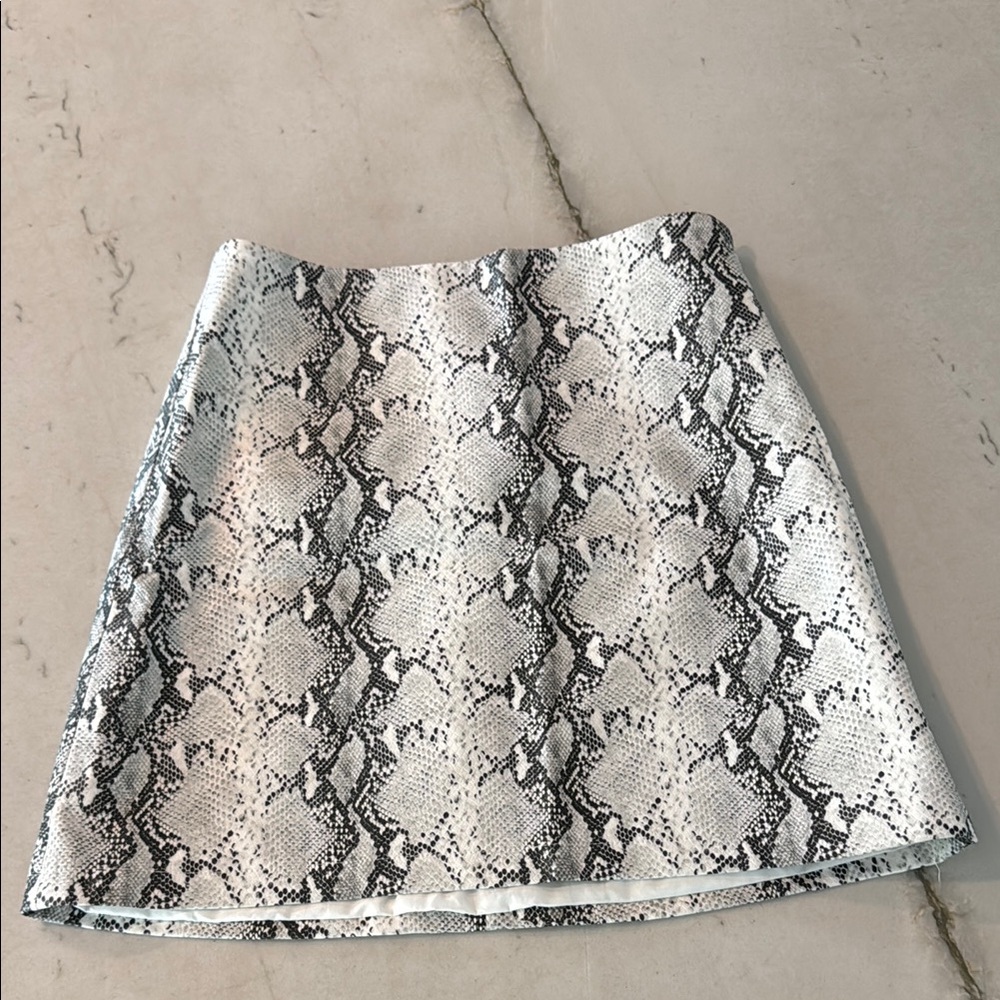 Cupcakes & Cashmere A-Line Mini Skirt Black and White